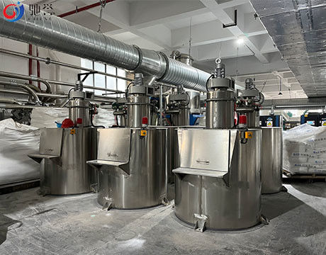 Automatyczny system mieszania dozowania do linii do wytłaczania podłóg SPC / WPC / LVT